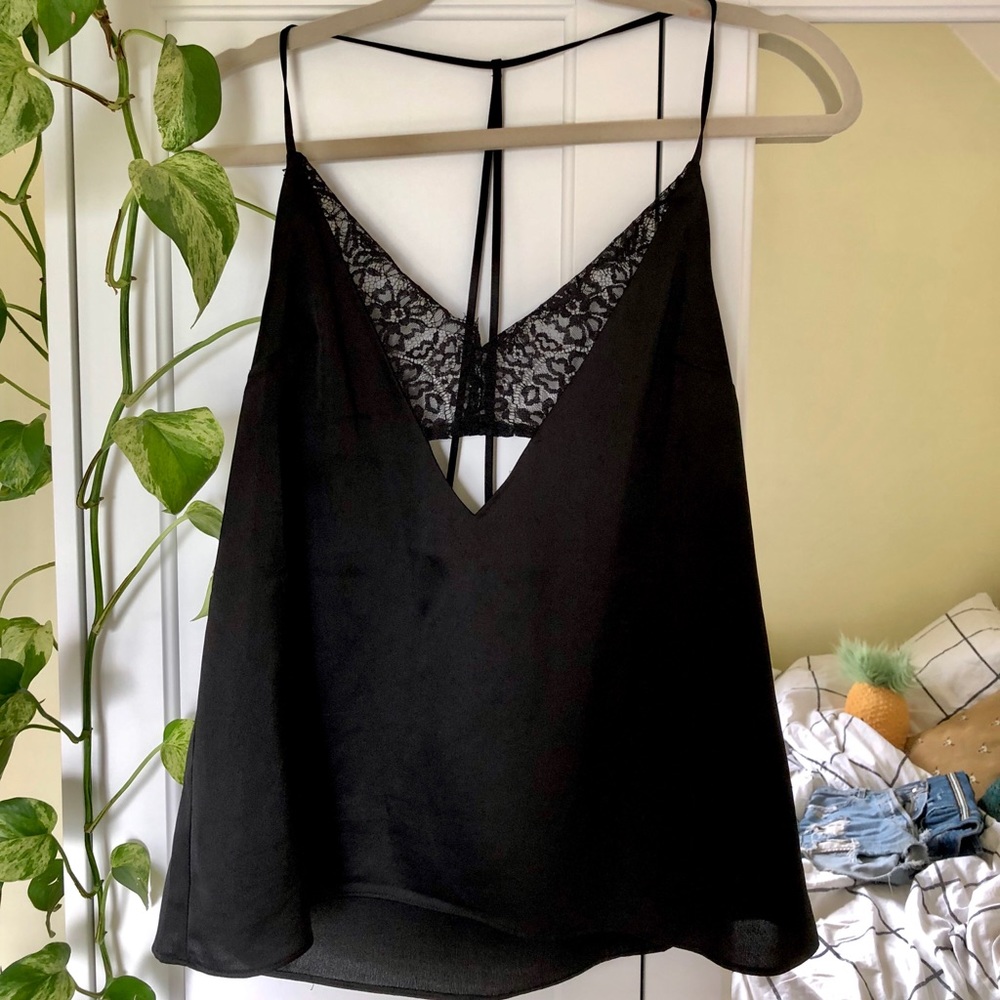 Missguided Satin Lace Cutout Cami